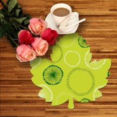 PVC table mat standard size, ruffle placemat, tablemats placemat