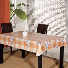 White PVC double side printing tablecloth, double side printed PVC tablecloth, double-side printed tablecloth