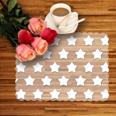 30*43cm vinyl placemat material, organza placemat, table placemat set