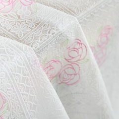 PVC lace with color tablecloth roll, PVC color lace tablecloth roll