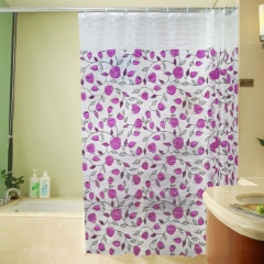 3D EVA embossed and printed shower curtain design summary