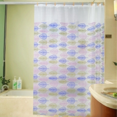 3D EVA embossed and printed shower curtain design summary