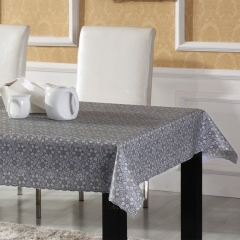 PVC color lace gold and silver tablecloth design summary