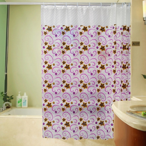 3D EVA embossed and printed shower curtain design summary