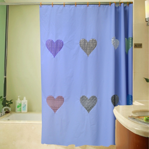 PEVA Shower Curtain with 3D EVA Windows design summary