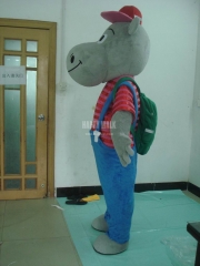 Hippo custom cartoon character mascot costume