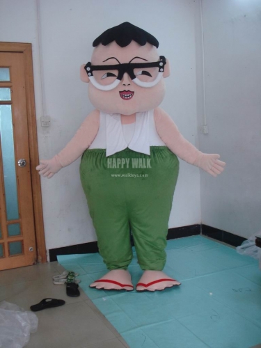 Fat Boy custom cartoon character mascot costume