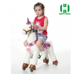 Unicorn Pony Walking Animal plush ride on horse toy for playground