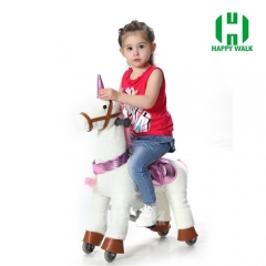 Unicorn Pony Walking Animal plush ride on horse toy for playground