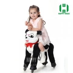 Panda Pony Walking Animal plush ride on horse toy for playground