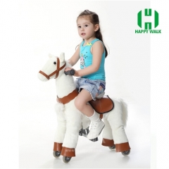 Walking Animal plush ride on horse toy for playground