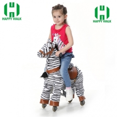 Walking Animal plush ride on horse toy for playground