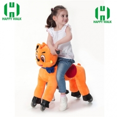 Teddy Bear Mechanical Walking Animal plush ride on horse toy for playground