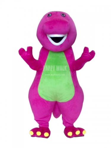 Barney Plush Movie Character Cartoon Mascot Costume for Adult