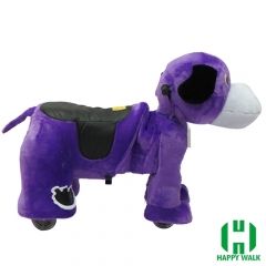 Dog Electric Walking Animal Ride for Kids Plush Animal Ride On Toy for Playground