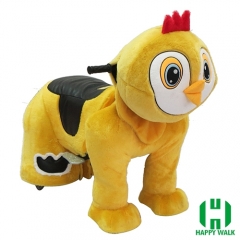 Little Chicken Electric Walking Animal Ride for Kids Plush Animal Ride On Toy for Playground