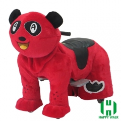 Panda Wild Animal Electric Walking Animal Ride for Kids Plush Animal Ride On Toy for Playground