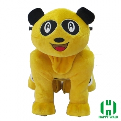 Panda Wild Animal Electric Walking Animal Ride for Kids Plush Animal Ride On Toy for Playground