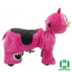 Little Chicken Electric Walking Animal Ride for Kids Plush Animal Ride On Toy for Playground