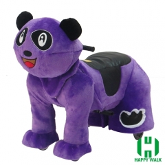 Panda Wild Animal Electric Walking Animal Ride for Kids Plush Animal Ride On Toy for Playground