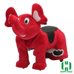 Elephant Wild Animal Electric Walking Animal Ride for Kids Plush Animal Ride On Toy for Playground