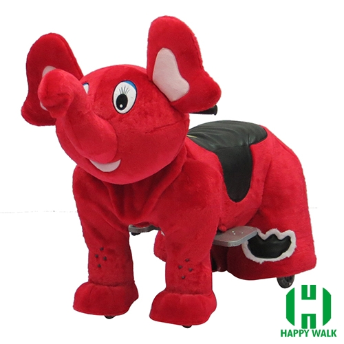 Elephant Wild Animal Electric Walking Animal Ride for Kids Plush Animal Ride On Toy for Playground