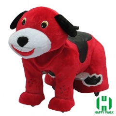 Dog Electric Walking Animal Ride for Kids Plush Animal Ride On Toy for Playground