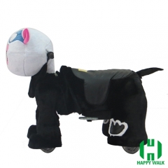 Cow Electric Walking Animal Ride for Kids Plush Animal Ride On Toy for Playground