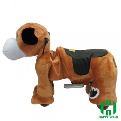 Dog Electric Walking Animal Ride for Kids Plush Animal Ride On Toy for Playground