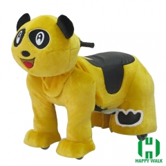 Panda Wild Animal Electric Walking Animal Ride for Kids Plush Animal Ride On Toy for Playground