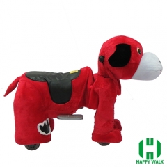 Dog Electric Walking Animal Ride for Kids Plush Animal Ride On Toy for Playground