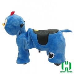 Little Chicken Electric Walking Animal Ride for Kids Plush Animal Ride On Toy for Playground