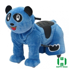 Panda Wild Animal Electric Walking Animal Ride for Kids Plush Animal Ride On Toy for Playground