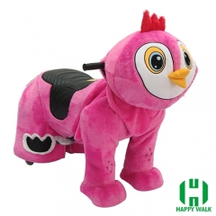 Little Chicken Electric Walking Animal Ride for Kids Plush Animal Ride On Toy for Playground