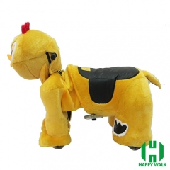 Little Chicken Electric Walking Animal Ride for Kids Plush Animal Ride On Toy for Playground