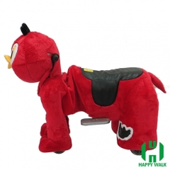 Little Chicken Electric Walking Animal Ride for Kids Plush Animal Ride On Toy for Playground