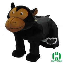 Gorilla Wild Animal Electric Walking Animal Ride for Kids Plush Animal Ride On Toy for Playground