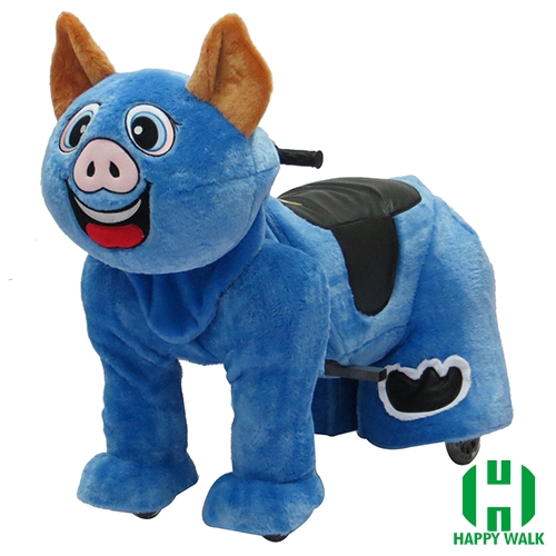 Bad Piggie Wild Animal Electric Walking Animal Ride for Kids Plush Animal Ride On Toy for Playground