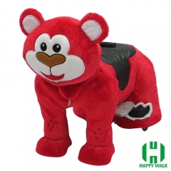 Bear Wild Animal Electric Walking Animal Ride for Kids Plush Animal Ride On Toy for Playground