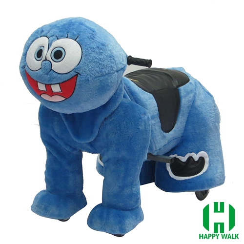 Sponge Bob Wild Animal Electric Walking Animal Ride for Kids Plush Animal Ride On Toy for Playground