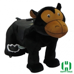 Gorilla Wild Animal Electric Walking Animal Ride for Kids Plush Animal Ride On Toy for Playground