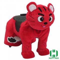 Star Cat Wild Animal Electric Walking Animal Ride for Kids Plush Animal Ride On Toy for Playground