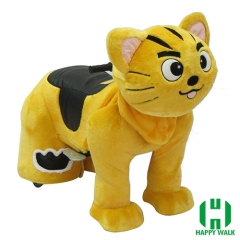 Star Cat Wild Animal Electric Walking Animal Ride for Kids Plush Animal Ride On Toy for Playground