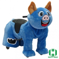 Bad Piggie Wild Animal Electric Walking Animal Ride for Kids Plush Animal Ride On Toy for Playground