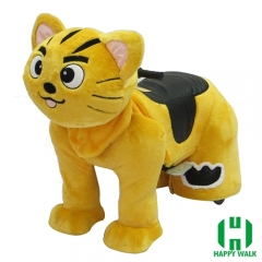 Star Cat Wild Animal Electric Walking Animal Ride for Kids Plush Animal Ride On Toy for Playground