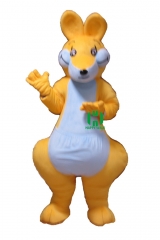Kangaroo Wild Animal Character Custom Adult Walking Fur Human Animal Party Plush Movie Character Cartoon Mascot Costume for Adult