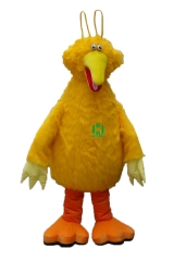 Big Bird Character cosplay Custom Adult Walking Fur Human Animal Party Plush Movie Character Cartoon Mascot Costume for Adult Sh