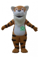 Tiger Wild Animal Character Custom Adult Walking Fur Human Animal Party Plush Movie Character Cartoon Mascot Costume for Adult