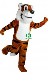 Tiger Wild Animal Character Custom Adult Walking Fur Human Animal Party Plush Movie Character Cartoon Mascot Costume for Adult