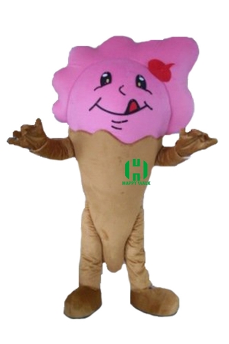 Ice Cream Character cosplay Custom Adult Walking Fur Human Animal Party Plush Movie Character Cartoon Mascot Costume for Adult Sh